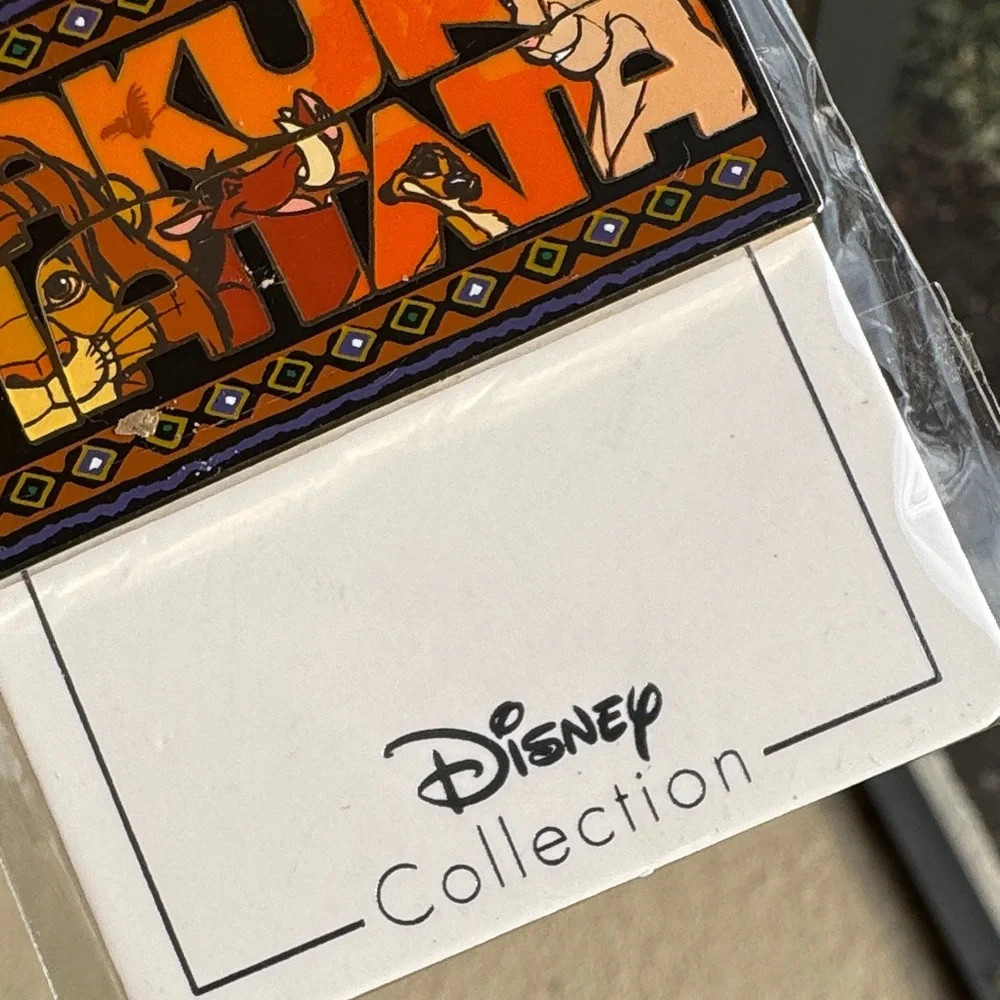Disney Lion King Hakuna Matata Pin - Orange and Black